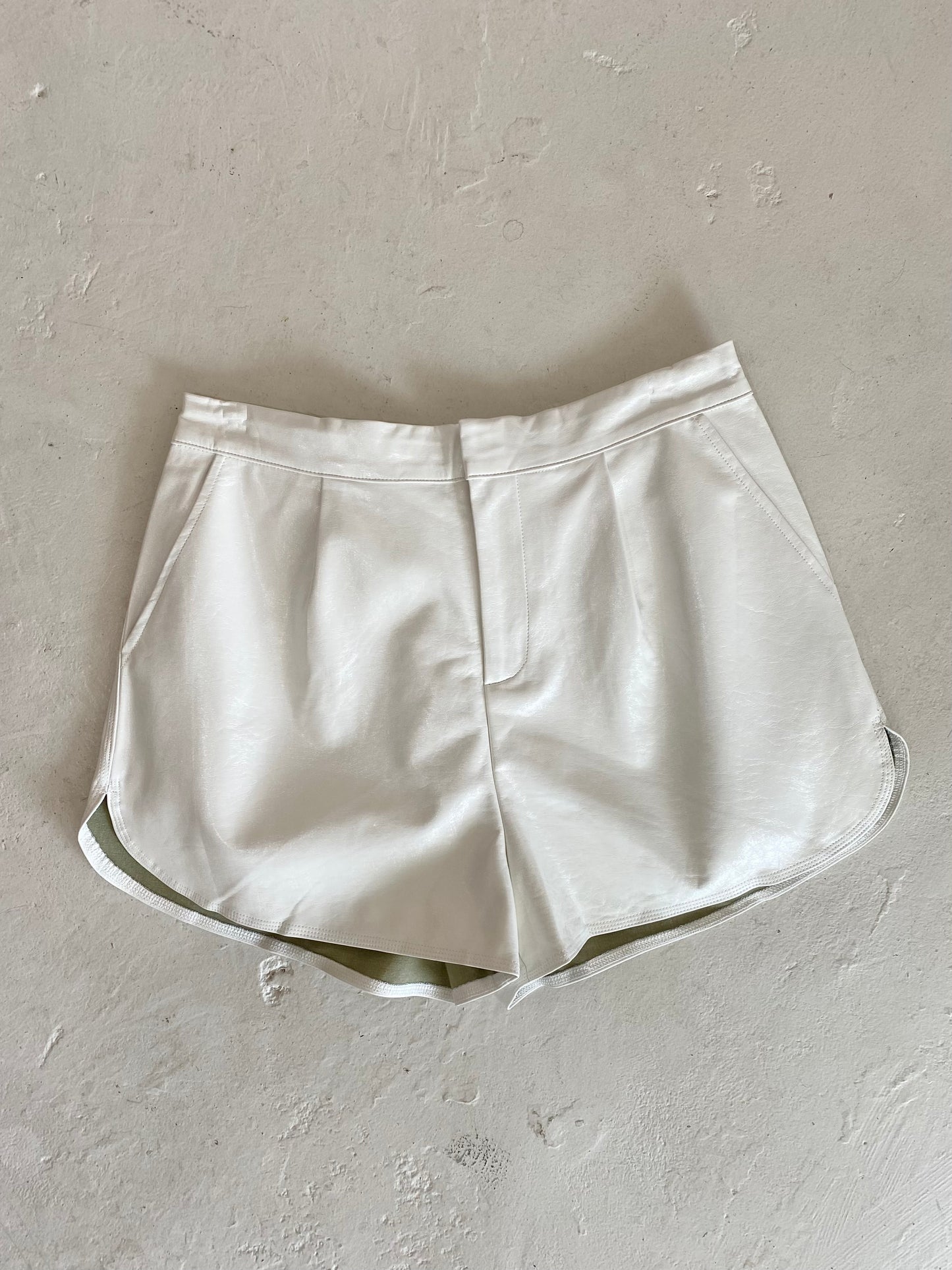 Faux Leather Shorts