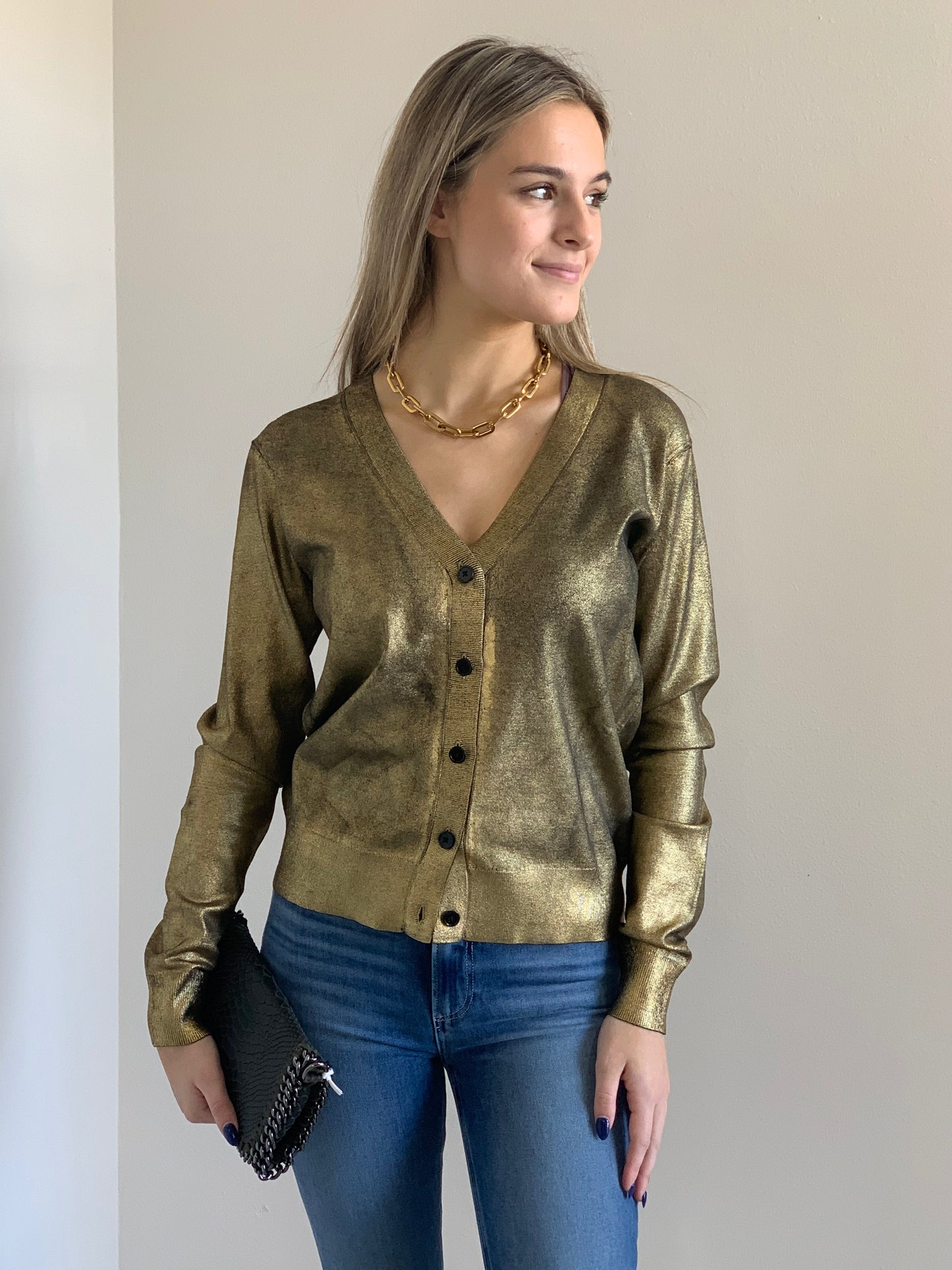Metallic Cardigan