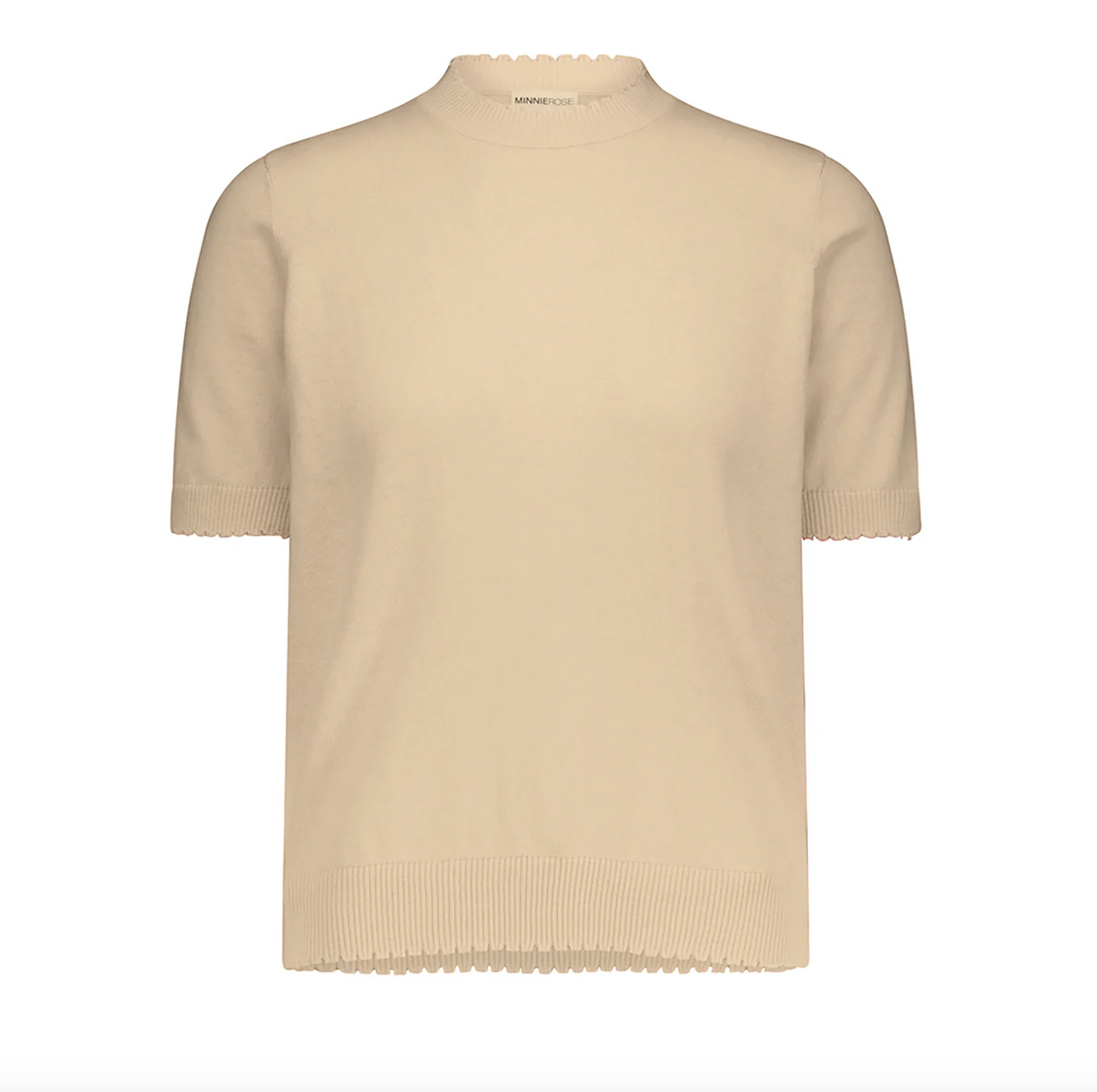cashmere frayed tee