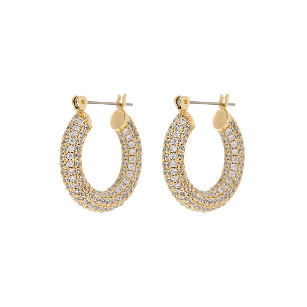 Pave Baby Amalfi Hoops