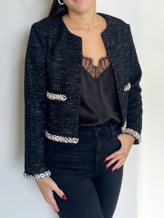 Crystal Trim Jacket