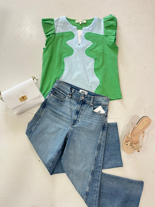 Wavy Pop Top (Green)