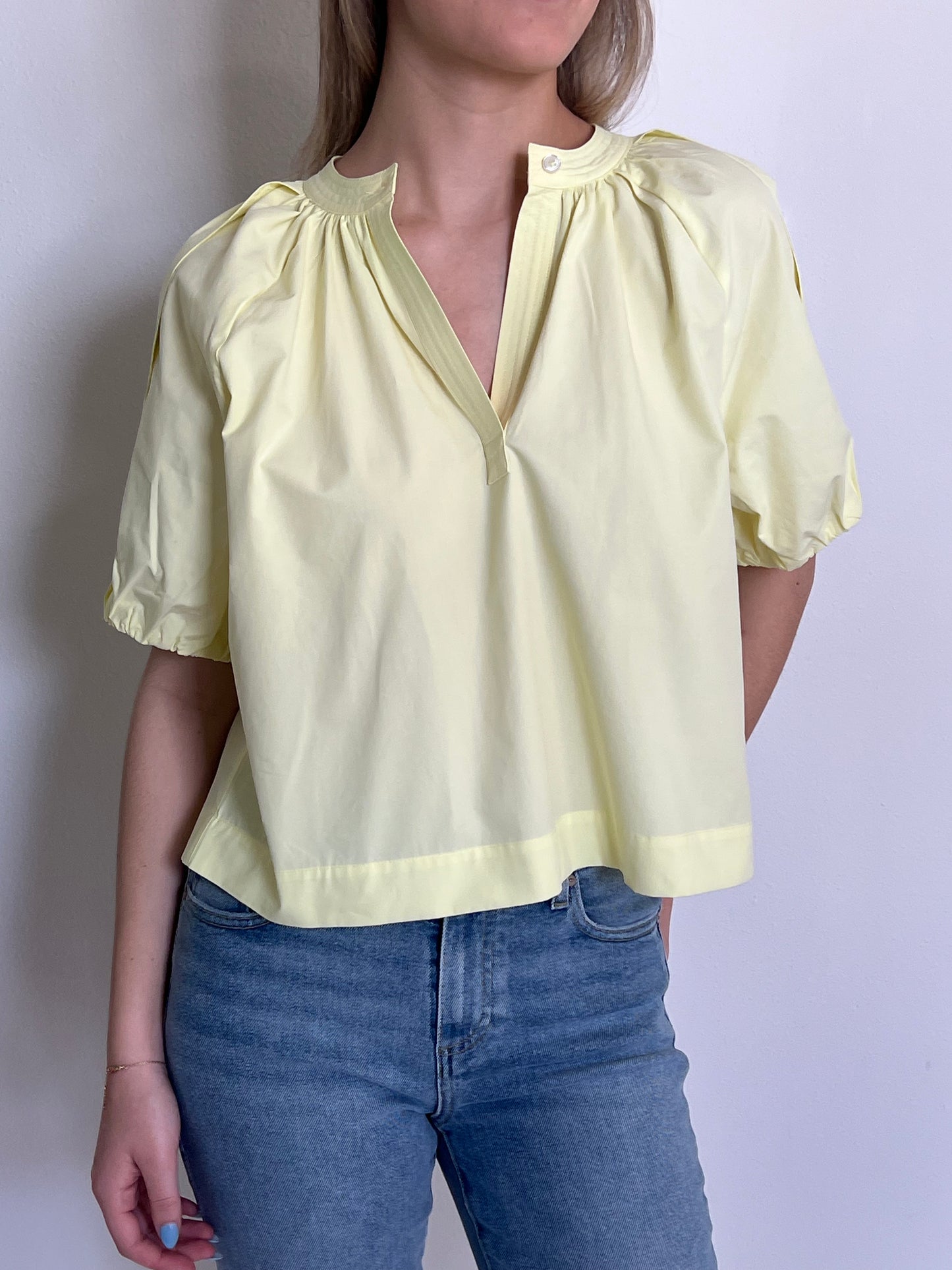 Lemon Henley Top