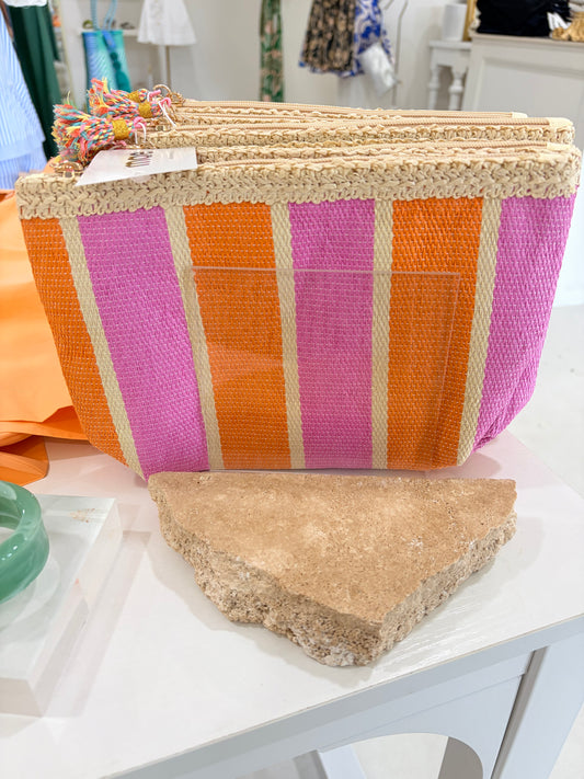 Capri Zip Pouch Pink