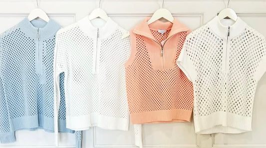 Half Zip Tank Melon