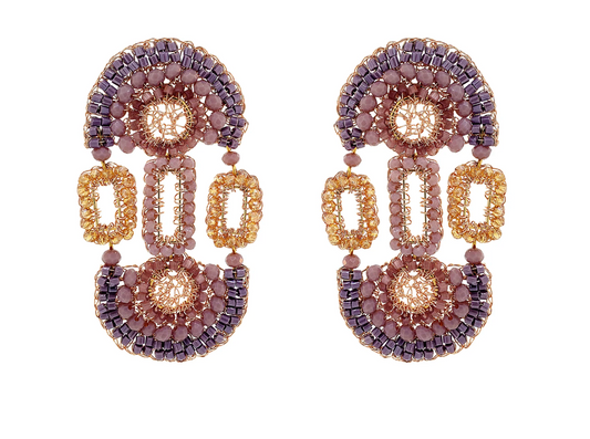 Purple Tyche Maxi Earring
