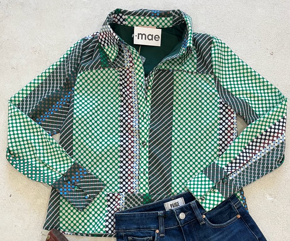 Multi stripe top