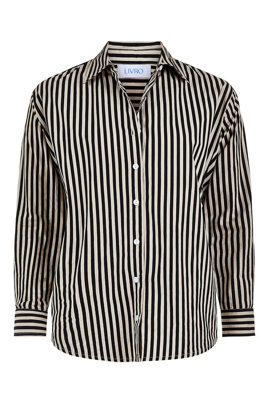 Ganache Pinstripe Top