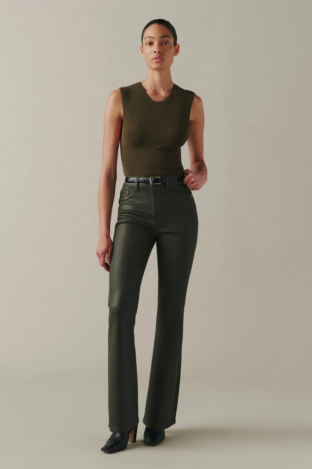 Austin Stretch- Olive Coated